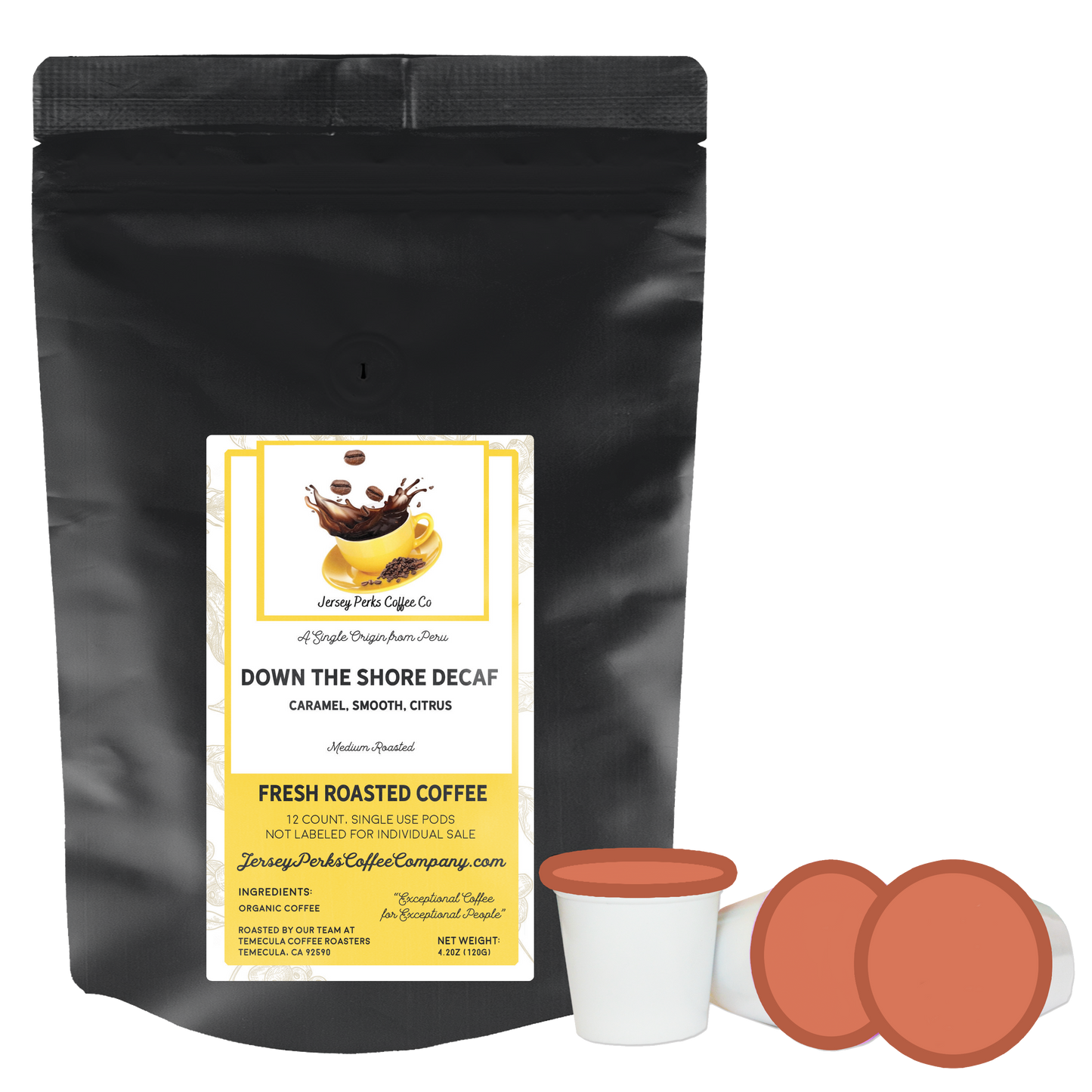 Down The Shore Decaf 12ct Individual-Use Pods